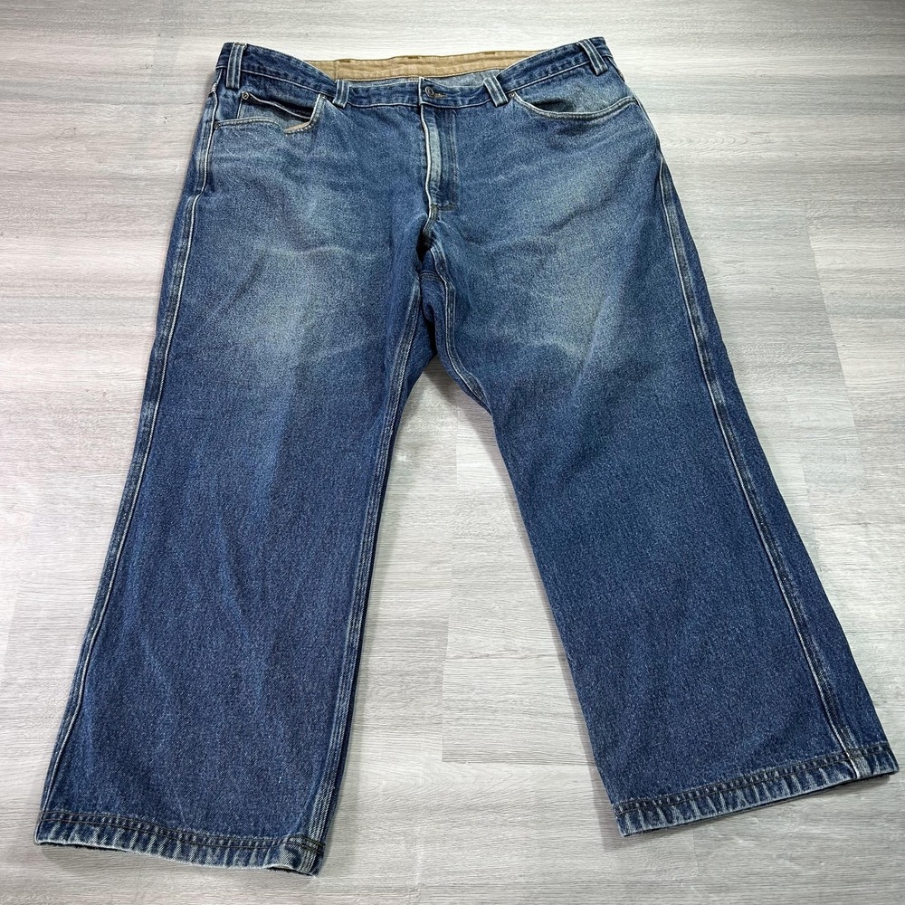 Duluth Trading Co Jeans Mens 44x28‎ (42x28) Blue Straight Leg Cotton Denim Pants